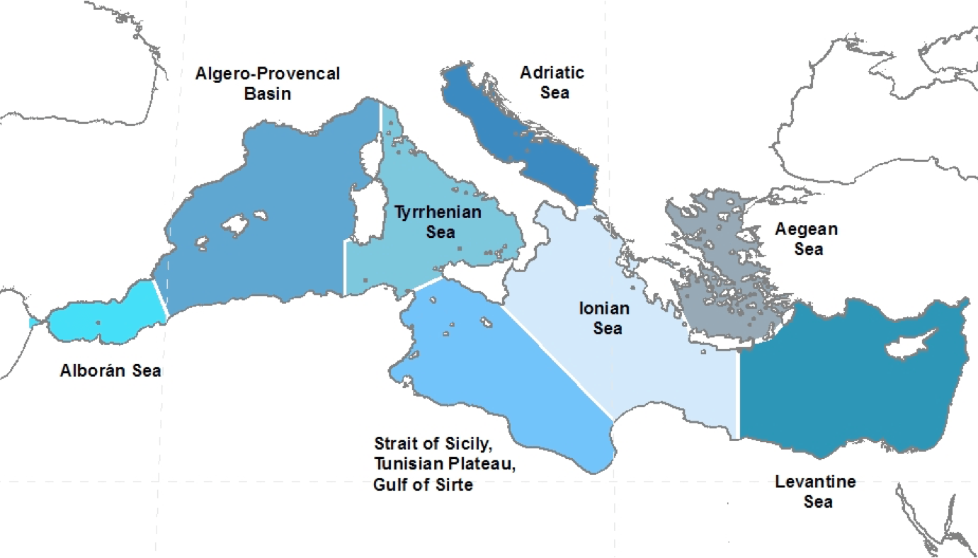 Границы территориальных вод в Средиземном море